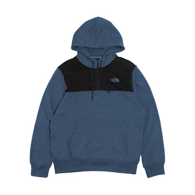 TNF Standard 1/4 Zip Outdoor Hoodie Blue Black Casual Wear NF0A7UO4-MPF