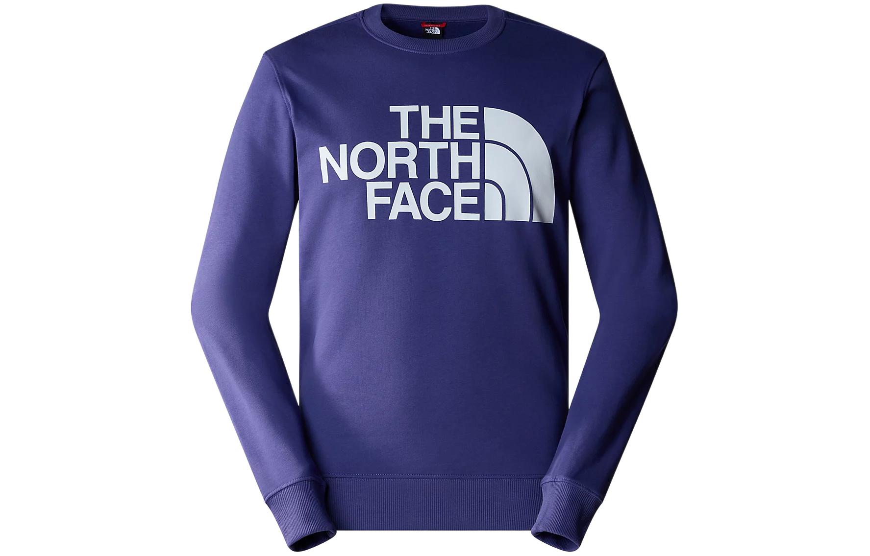TNF Standard Purple Logo Print Crewneck Sweatshirt Long Sleeve NF0A4M7W-I0D