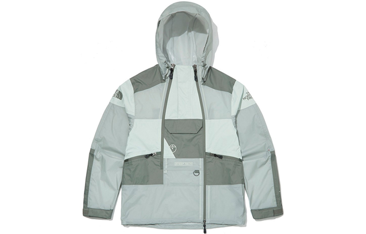 TNF Steep Light Rain Colorblock Jacket Olive - Unisex Hiking & Windproof NJ2HM11B