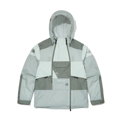 TNF Steep Light Rain Colorblock Jacket Olive - Unisex Hiking & Windproof NJ2HM11B