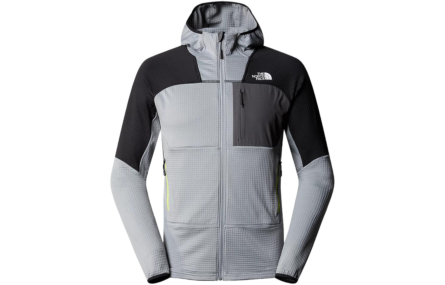 TNF Stormgap Power Grid™ Colorblock Breathable Hoodie Jacket Gray NF0A87J7-WIL