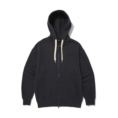 TNF Straight Logo Navy Full-Zip Hoodie Jacket Unisex Casualwear NJ5JN52B