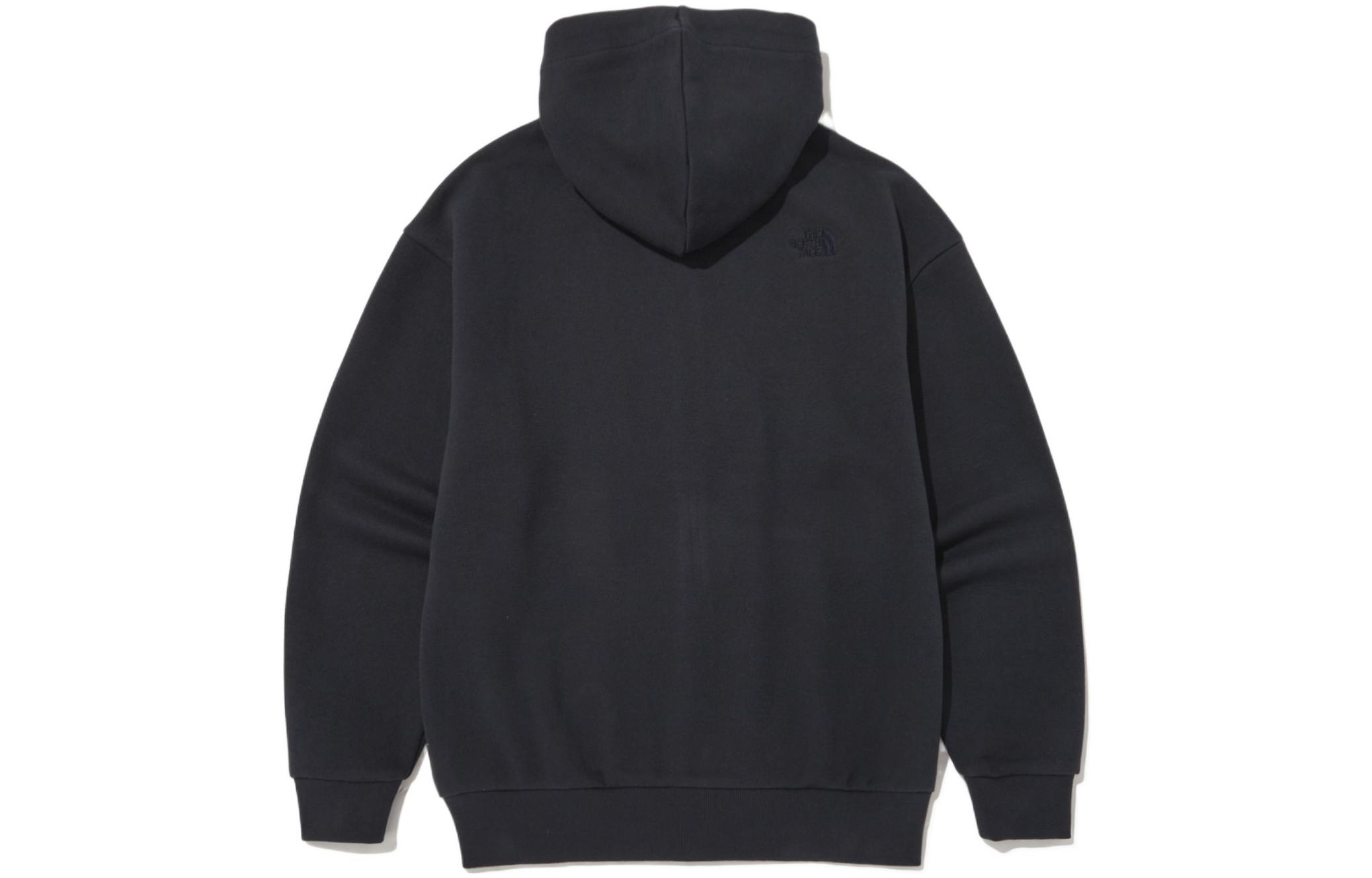 TNF Straight Logo Navy Full-Zip Hoodie Jacket Unisex Casualwear NJ5JN52B 圖 3