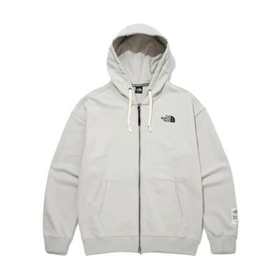 TNF Straight Logo Retro White Hoodie Jacket Unisex NJ5JM52B