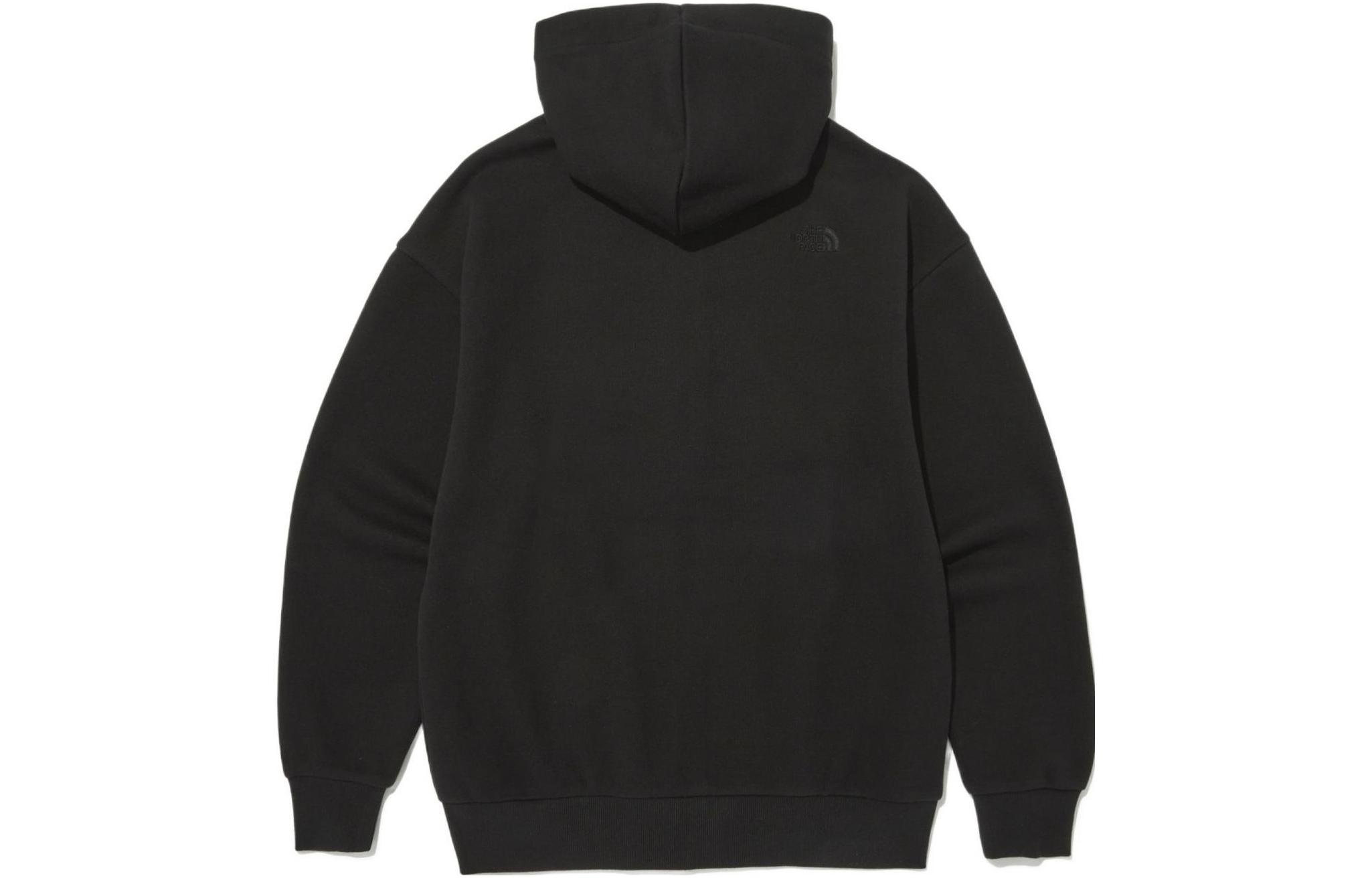 TNF Straight Zip Hoodie Black Unisex Kangaroo Pocket Sweatshirt NJ5JN52A 圖 3