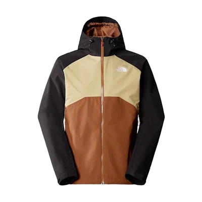 TNF Stratos Hooded Jacket Stone Brown Waterproof Breathable NF0ACMH9-W6I