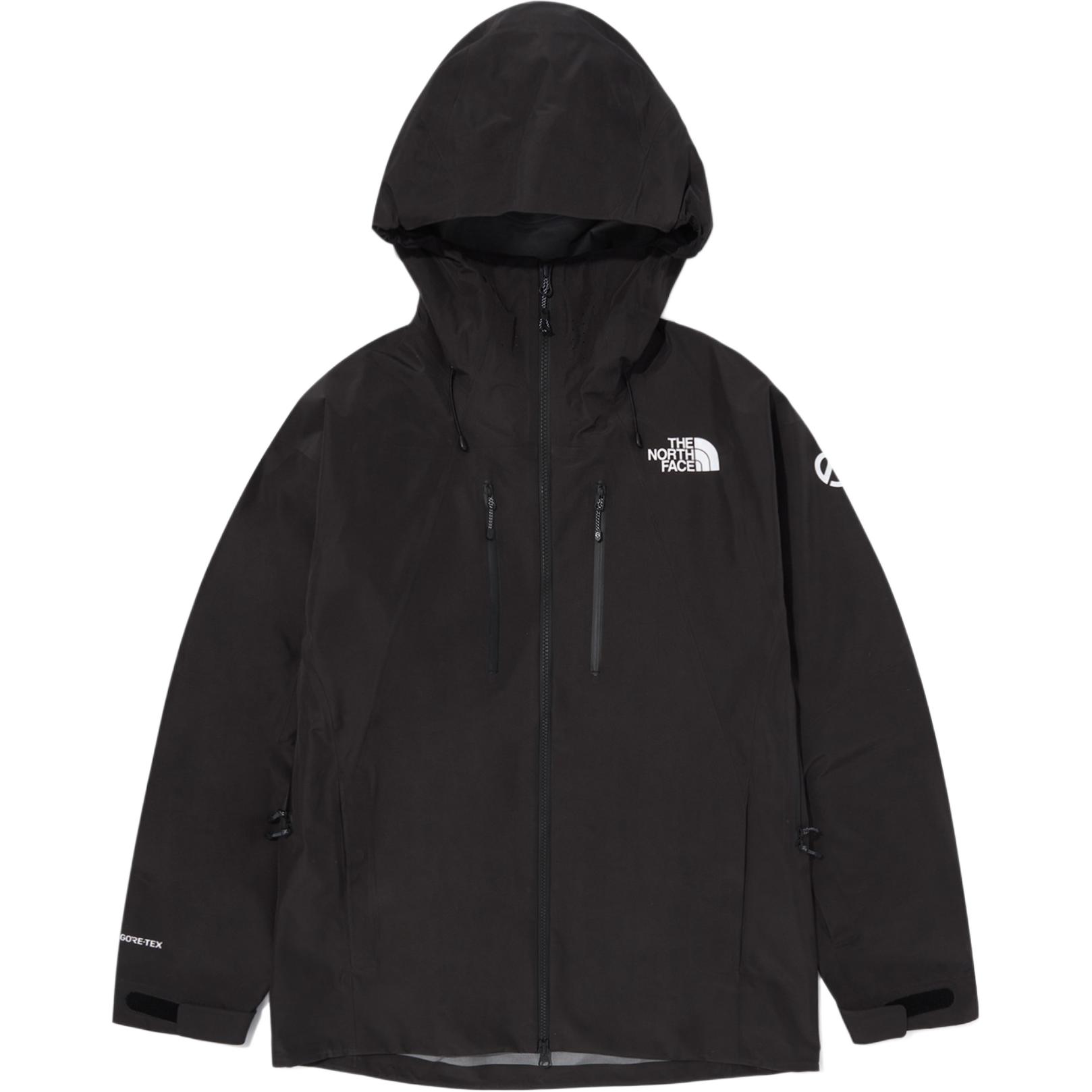 TNF Summit Kantega GTX Black Waterproof Logo Hooded Jacket NJ2GQ77B
