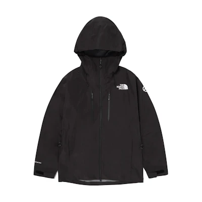 TNF Summit Kantega GTX Black Waterproof Logo Hooded Jacket NJ2GQ77B