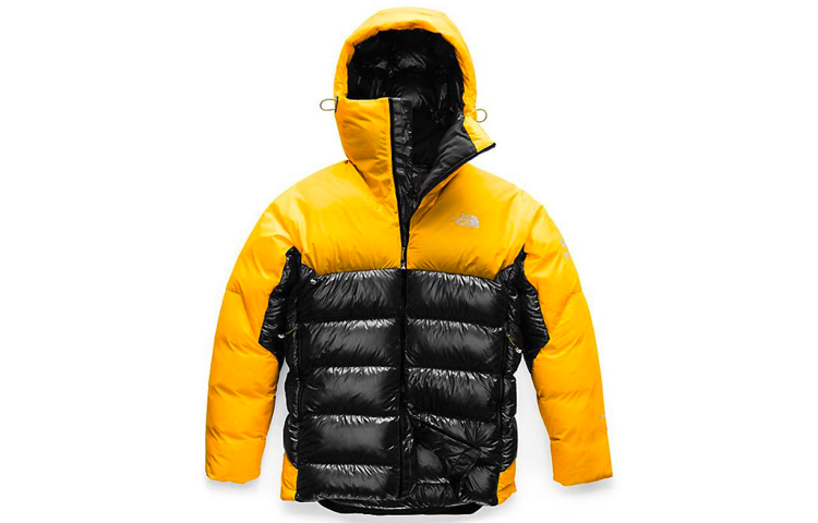 TNF Summit L6 Down Belay Parka Winter Jacket Black/Yellow NF0A3O8C-B0R