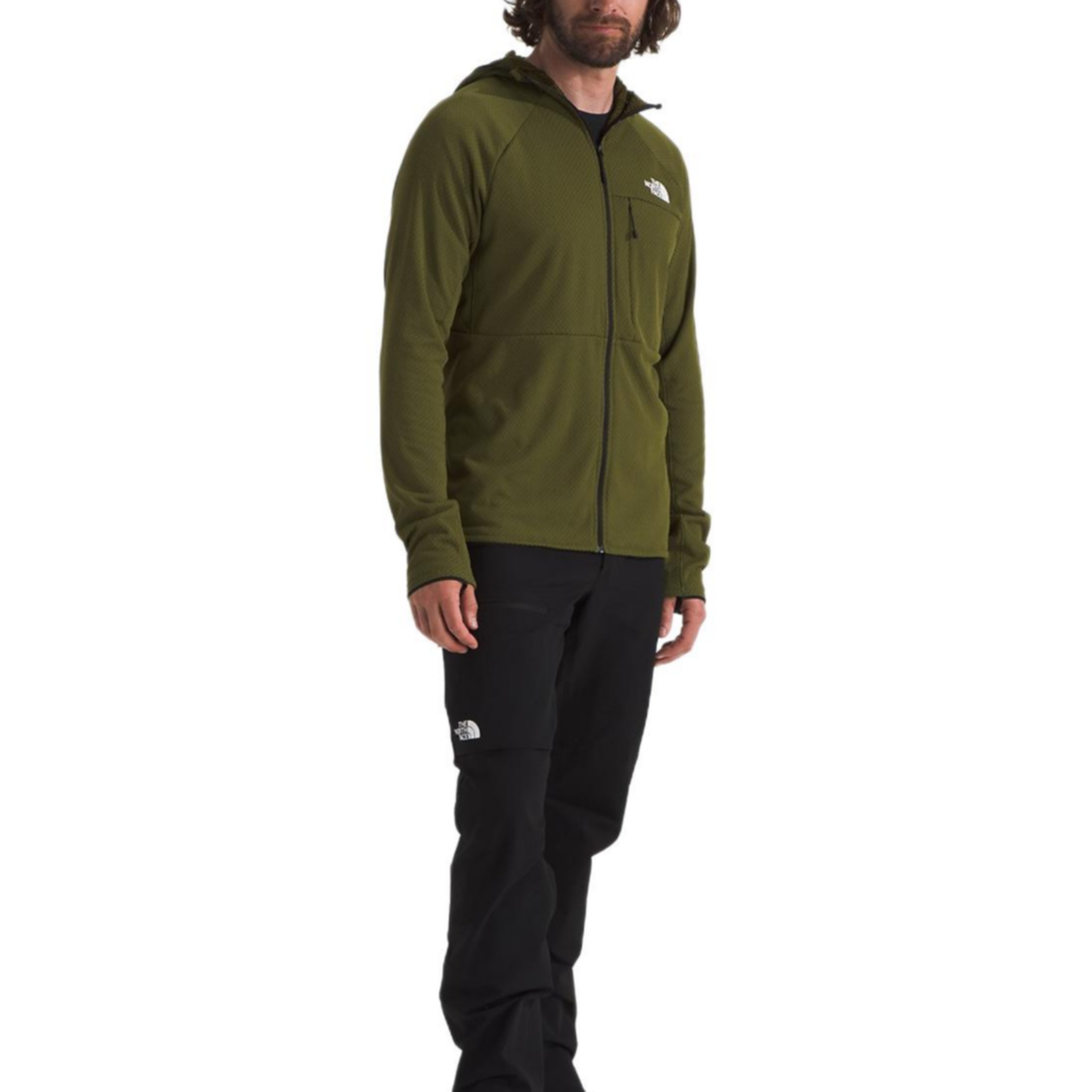 Shop 北面 Summit Logo 橄欖綠連帽衫 長袖上衣 NF0A5J7S-PIB