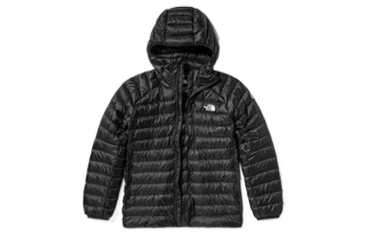 TNF Summit Logo Print Black Goose Down Jacket for Men NF0A7UT8-JK3