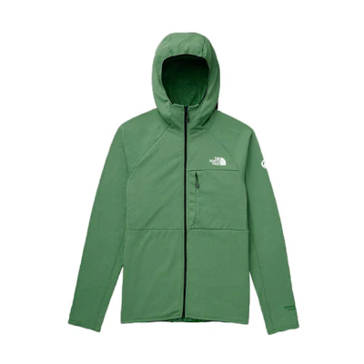 TNF Summit Logo Print Long Sleeve Jacket Green - NF0A5J7S-N11