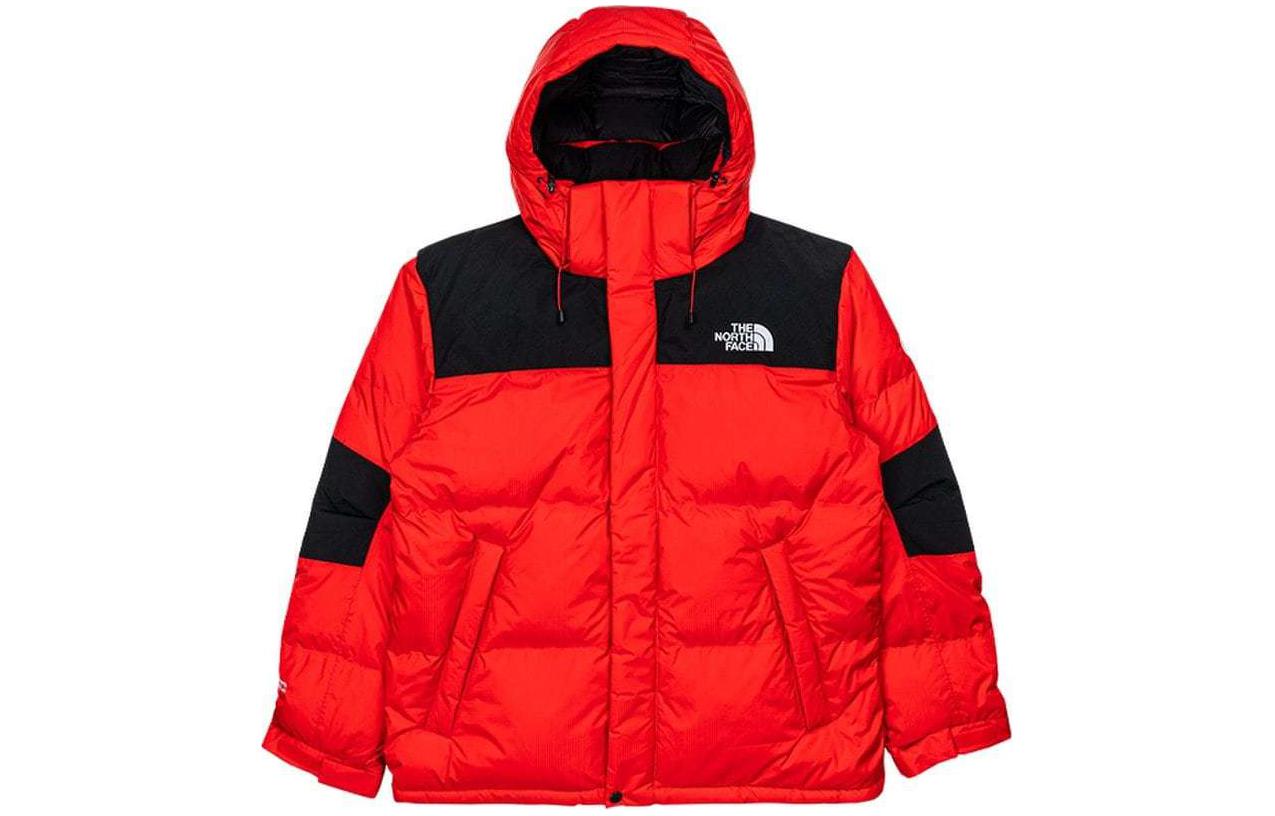 TNF Summit Red Color-Block Logo Down Jacket NJ1DP79B