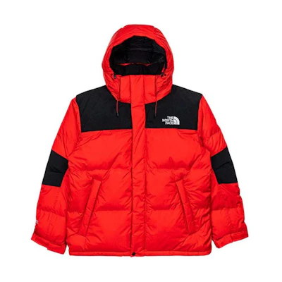 TNF Summit Red Color-Block Logo Down Jacket NJ1DP79B
