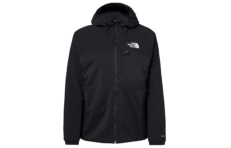 The North Face Summit Series  Black Hooded Insulated Cotton Jacket. NF0A5ABI-JK3