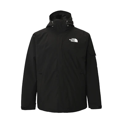 TNF Summit Series Logo Print Hooded Puffer Jacket Black NF0A7V3J-JK3