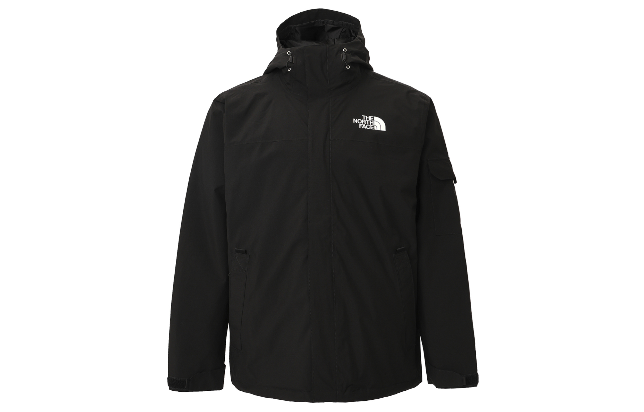 TNF Summit Series Logo Print Hooded Puffer Jacket Black  NF0A7V3J-JK3 圖 2