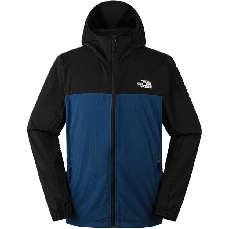 TNF Sun Chase Windbreaker Jacket Deep Sea Blue Colorblock NF0A87VY-RO3 圖 2