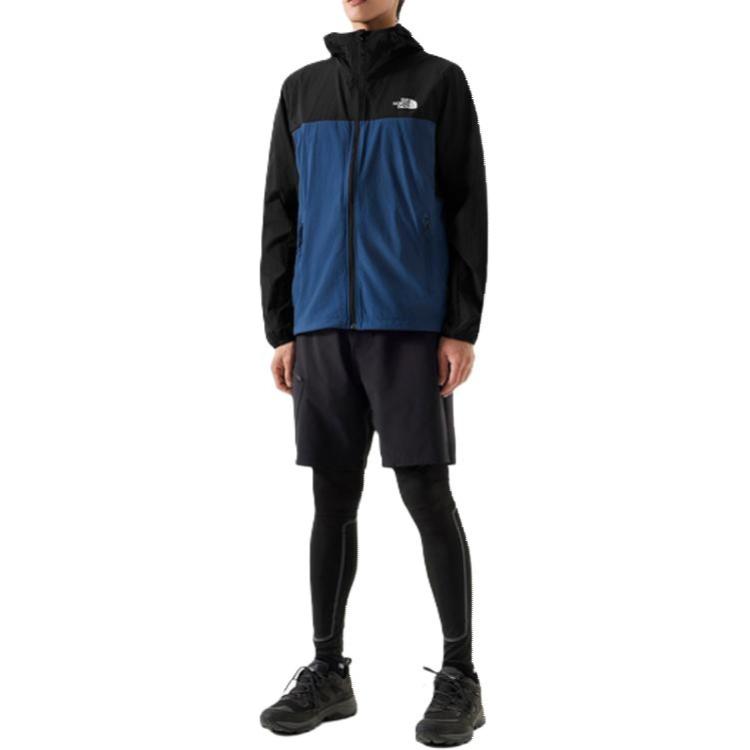 TNF Sun Chase Windbreaker Jacket Deep Sea Blue Colorblock NF0A87VY-RO3 圖 6