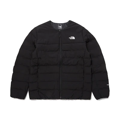TNF T-Ball Air Logo Zip-Up Puffer Jacket Unisex Black NJ3NP58A