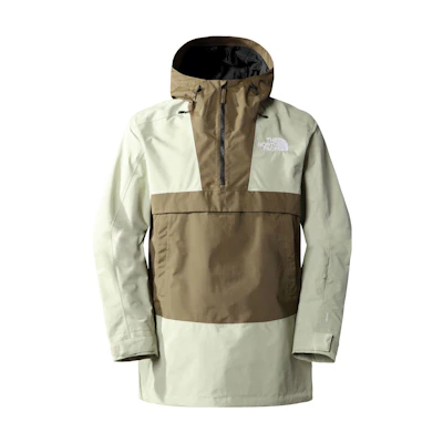 TNF Tea Green Logo Half-Zip Waterproof Windbreaker Jacket NF0A4QXE-51L
