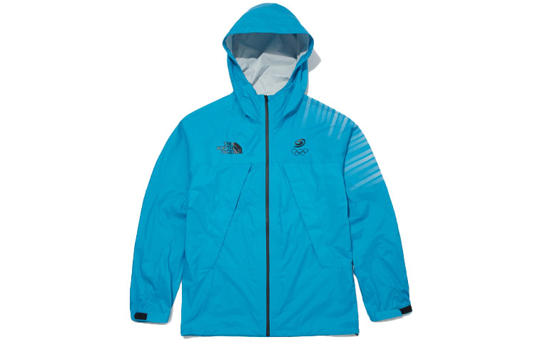 TNF Team Korea Campton Logo Stripe Hooded Jacket Blue OJ2HL12J