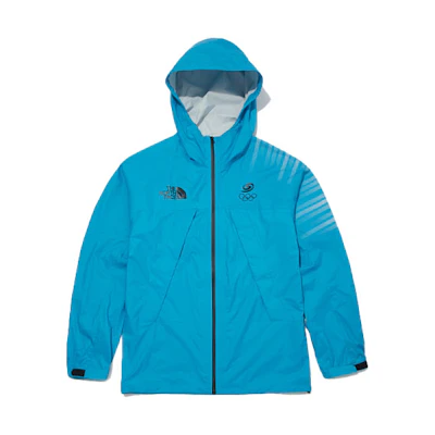 TNF Team Korea Campton Logo Stripe Hooded Jacket Blue OJ2HL12J