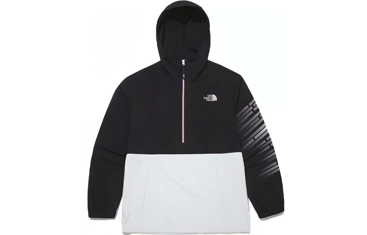 TNF Team Korea Striped Hoodie Jacket Black ( Casual Style) OA3BM01A