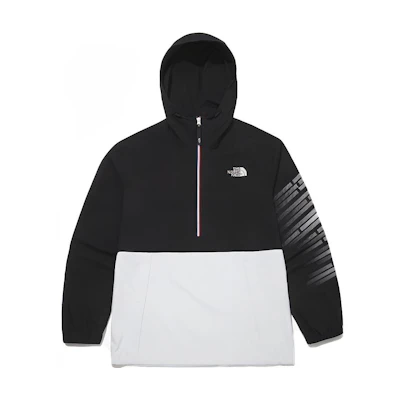 TNF Team Korea Striped Hoodie Jacket Black ( Casual Style) OA3BM01A