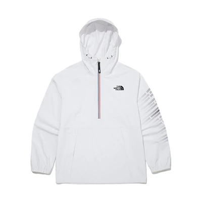 TNF Team Korea Striped Logo Casual Hoodie Jacket White Men’s OA3BM01B