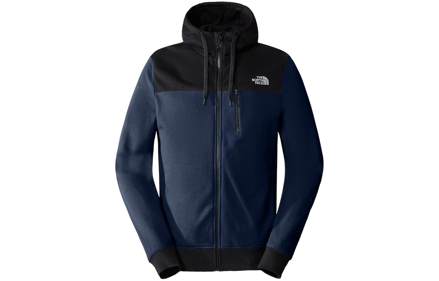TNF Tech New Peak Colorblock Logo Hoodie Jacket Navy Blue NF0A3VEI-92A