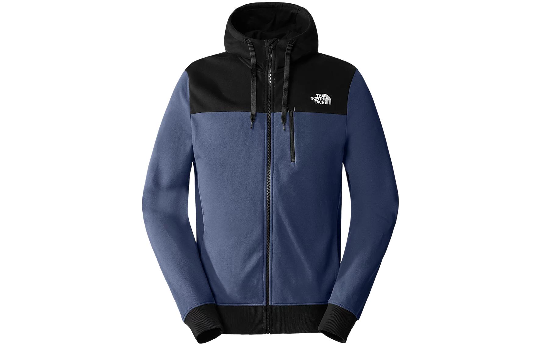 TNF Tech New Peak Colorblock Logo Hoodie Jacket Men Shadow Blue NF0A3VEI-MPF
