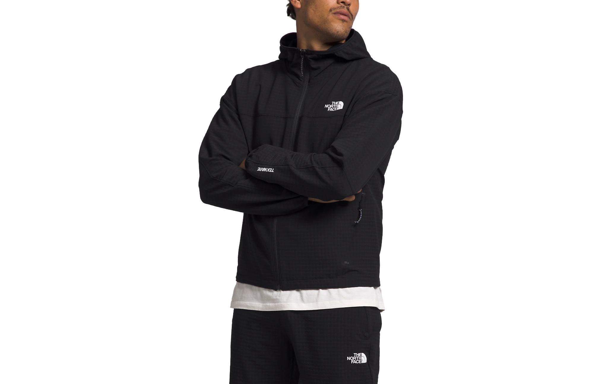 TNF Tekware Grid Hoodie Logo Slim Fit Jacket Black NF0A84EZ-JK3