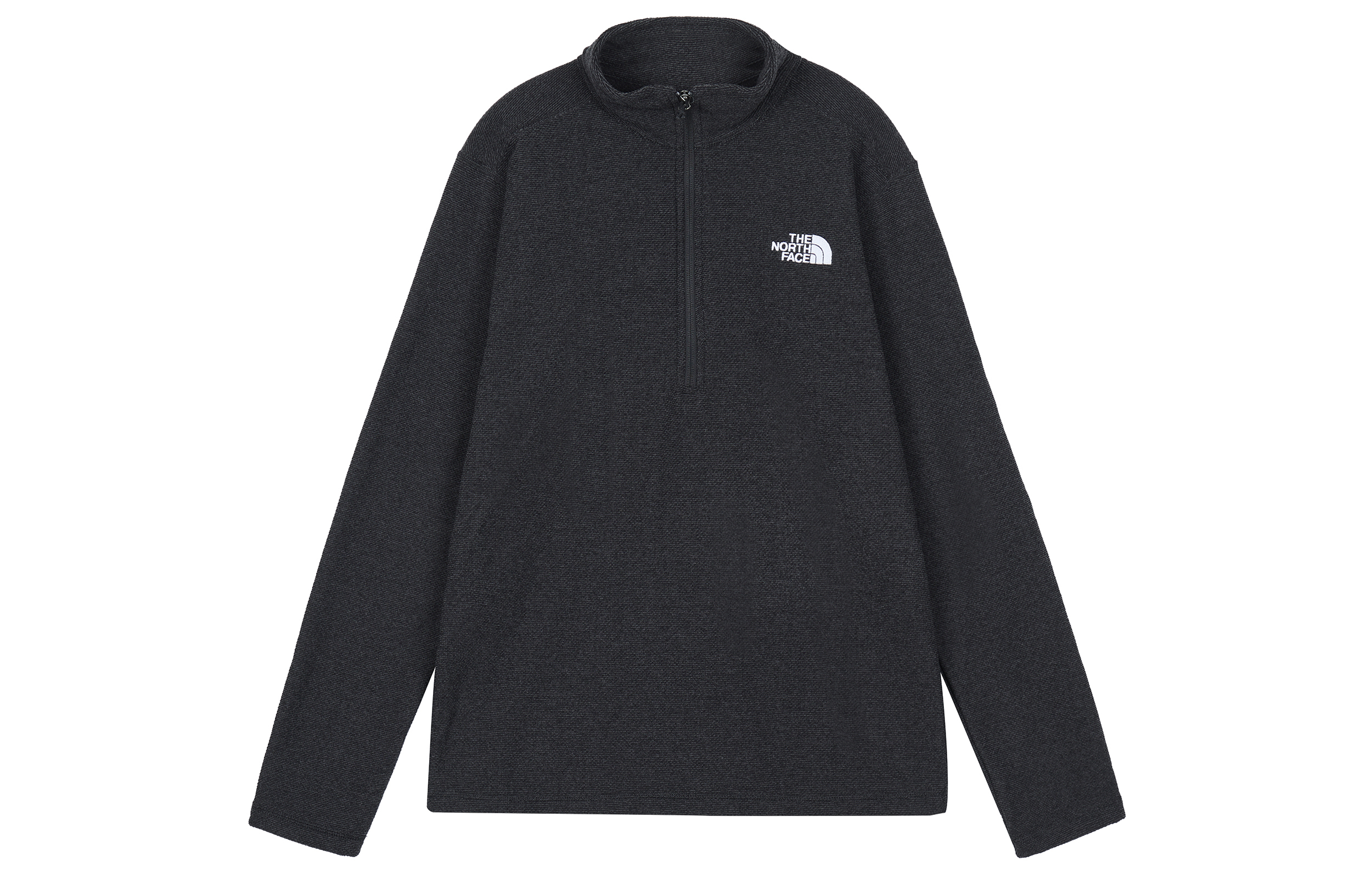 TNF Textured Cap Rock Half-Zip Pullover Sweatshirt Black Retro Style NF0A3YR1-JK3