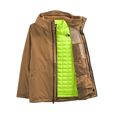 TNF ThermoBall™ Eco Snow Triclimate® Khaki Jacket NF0A4P7M-WK3
