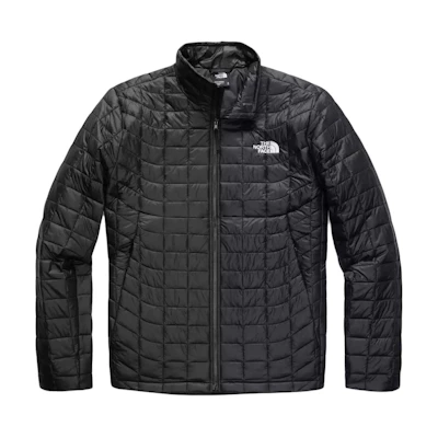 TNF Thermoball Eco Jacket Black Logo Insulated Zip-Up NF0A4QSP-JK3