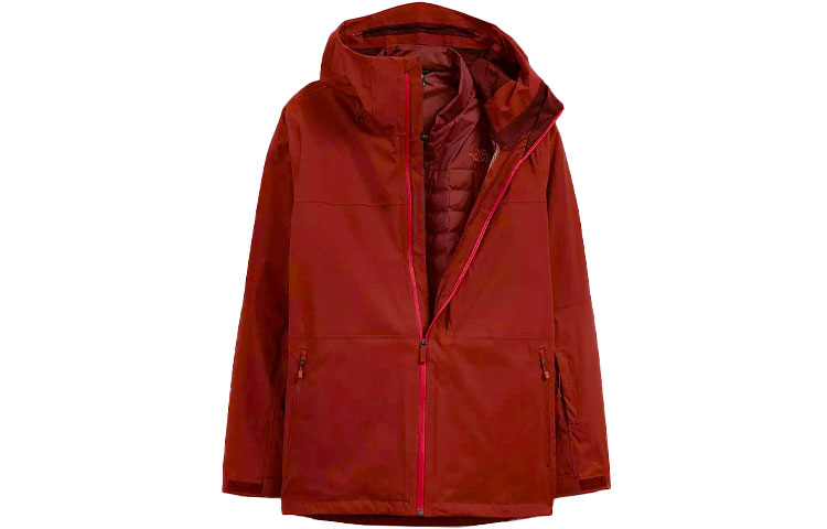 TNF ThermoBall Eco Snow Triclimate Red 3-in-1 Waterproof Jacket NF0A4P7M-CHL