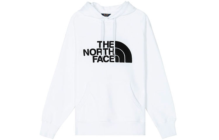 TNF Throwback Embroidered Pullover Hoodie Unisex White NF0A4NEQ-FN4
