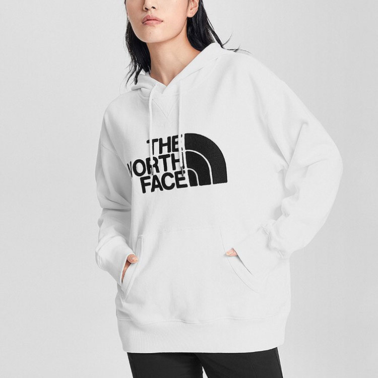 TNF Throwback Embroidered Pullover Hoodie Unisex White NF0A4NEQ-FN4 圖 5