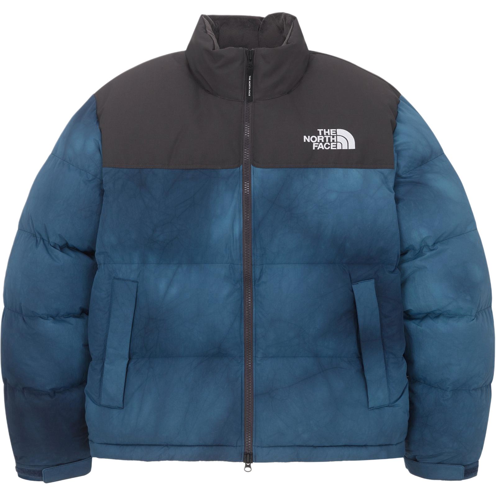 TNF Tie-Dye Contrast Zip-Up Cotton Jacket Deep Blue NJ1DQ56L