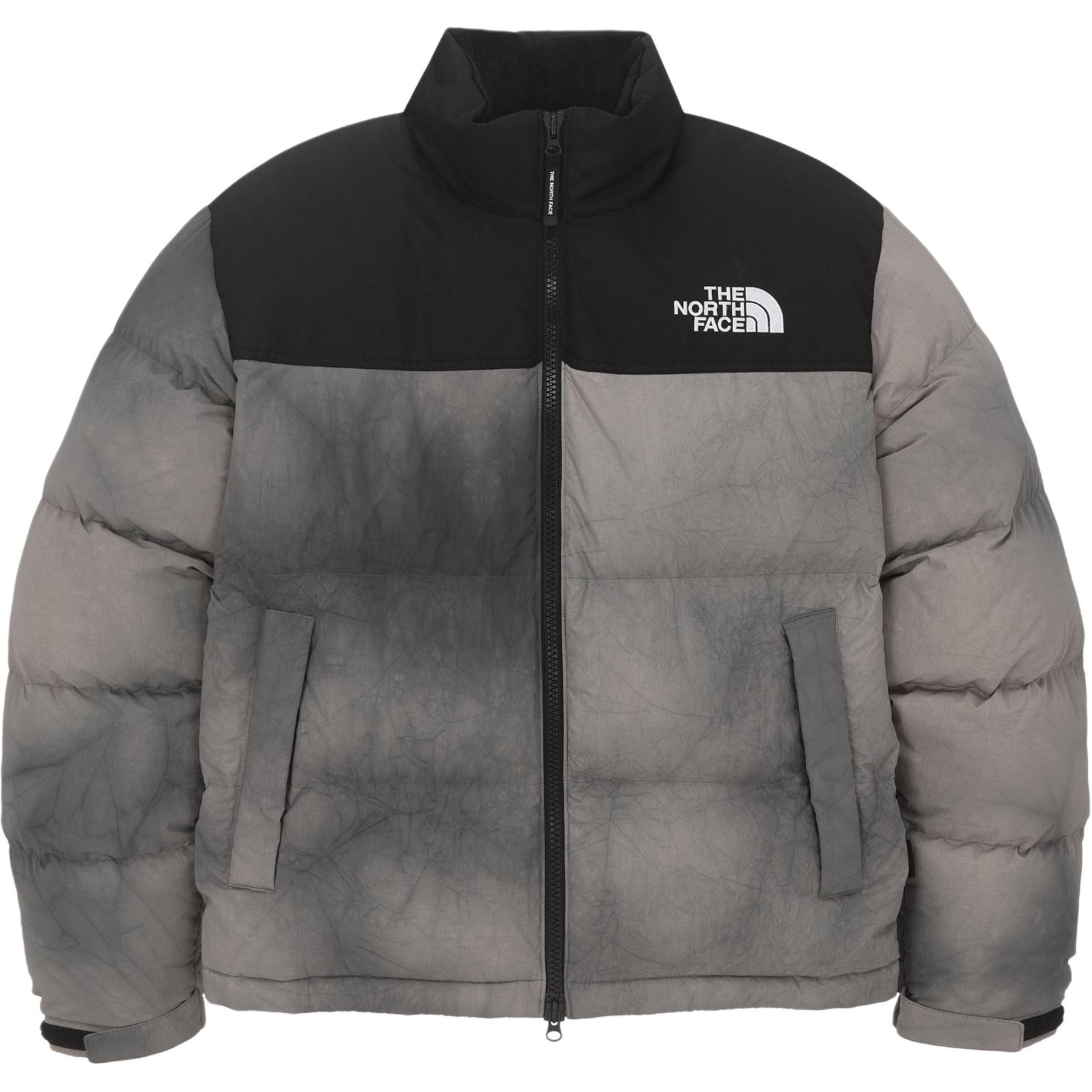 The North Face Tie-Dye Logo Down Jacket, , Grey, Loose Fit, Long Sleeve NJ1DQ56J