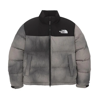 TNF Tie-Dye Logo Down Jacket, , Grey, Loose Fit, Long Sleeve NJ1DQ56J