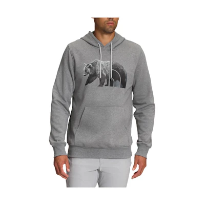 TNF TNF™ Bear Pullover Hoodie Casual Gray Sweatshirt NF0A7UNM-GVD