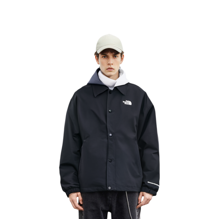 Purchase The North Face TNF Easy Black Logo Print Loose Fit Jacket Unisex Spring Wear. NJ3BQ03A