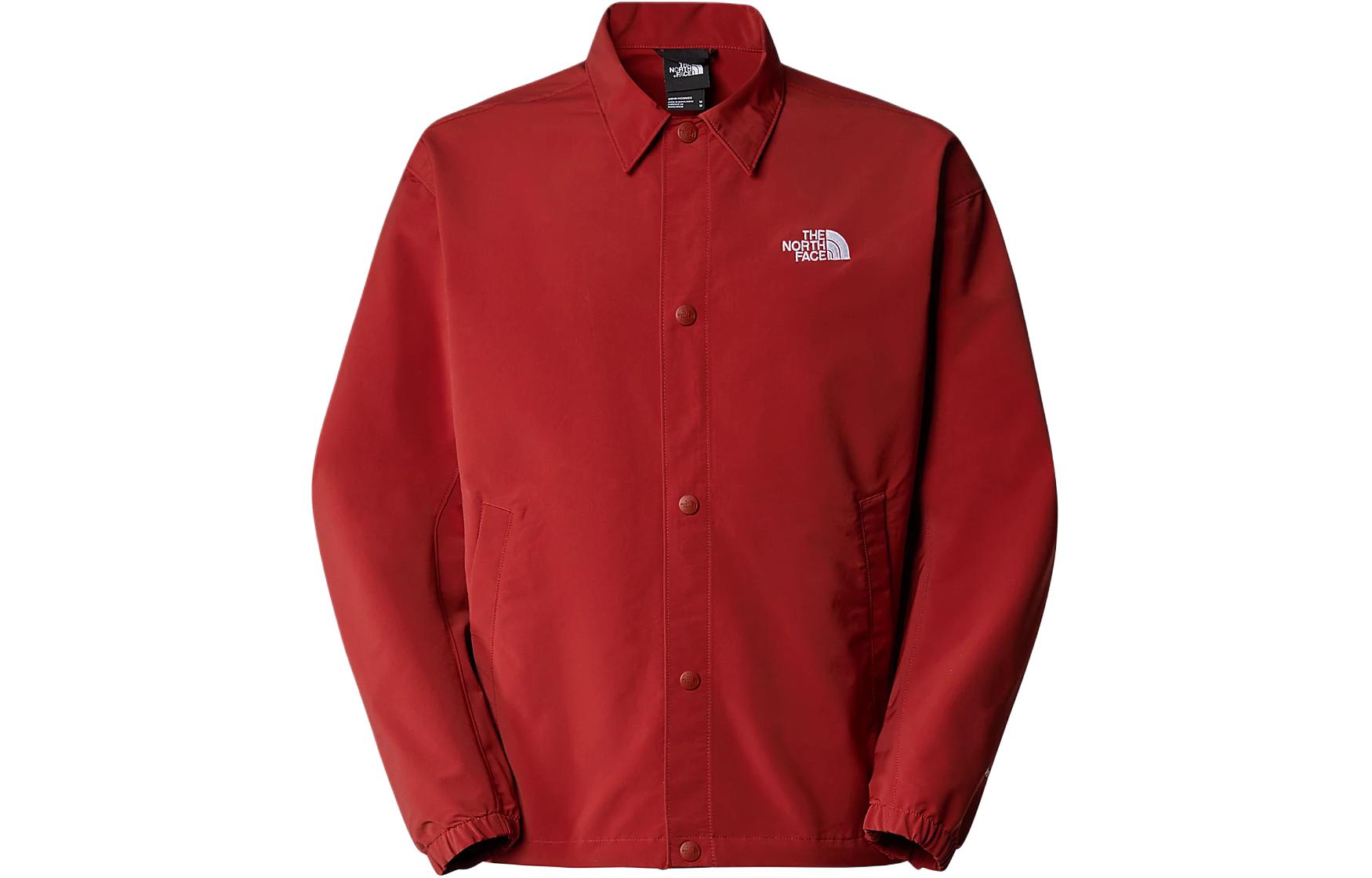 TNF TNF Easy Wind Coaches Jacket Red - Logo Embroidery, Waterproof NF0A8703-POJ