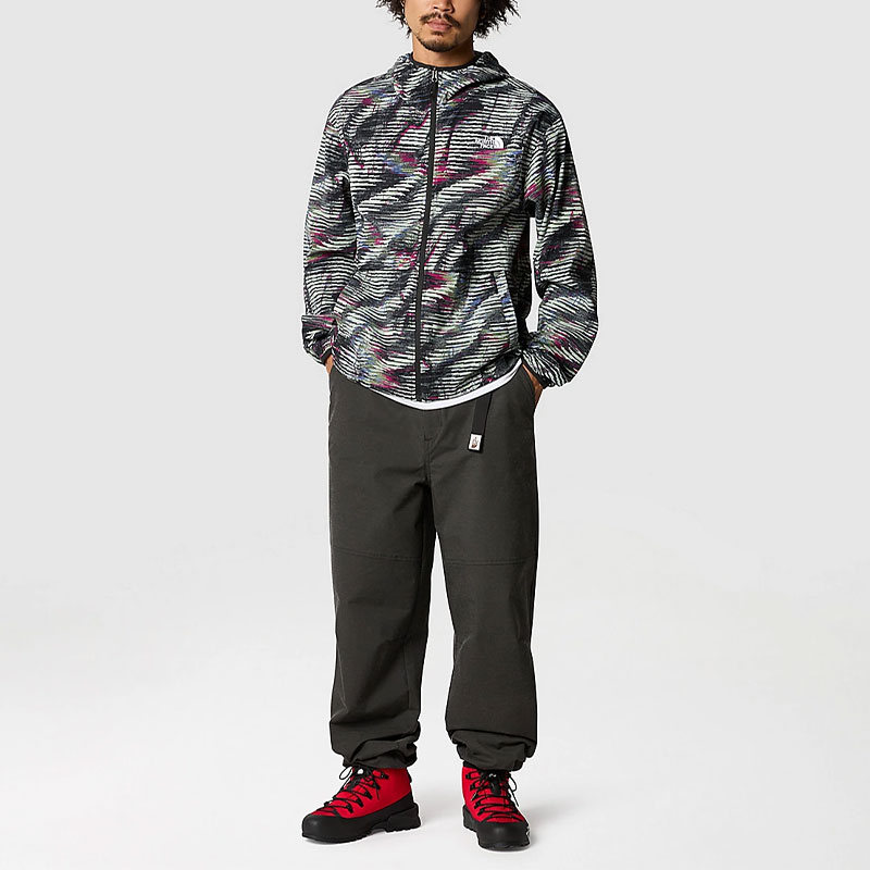 TNF TNF Easy Wind Full-Zip Hooded Jacket Black Logo Design NF0A8702-SIR 圖 4