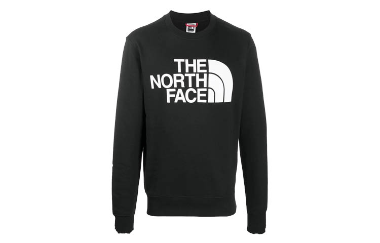 TNF TNF Logo Crewneck Sweatshirt Black Long Sleeve NF0A4M7W-JK3