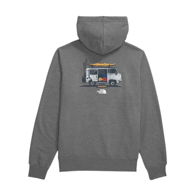 TNF TNF Van Hand-Drawn Graphic Hoodie Men’s Gray Pullover NF0A8CQX-DYY