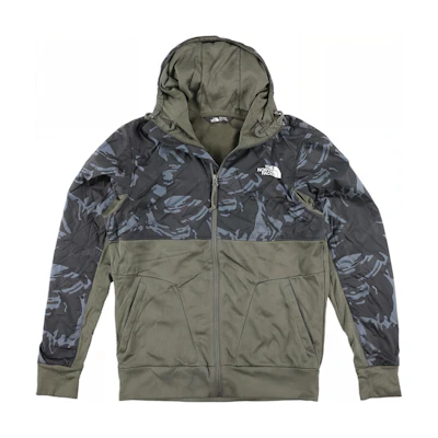 TNF Train N Logo Camo Colorblock Zip Jacket Grey Beige NF0A3VJS-21L