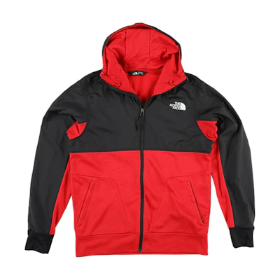 TNF Train N Logo Colorblock Hooded Jacket Black/Red NF0A3VJS-KX9